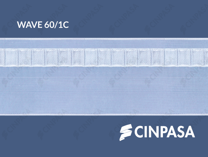  Perfect Wave Tape with 1 Pocket, Type C, Transparent 